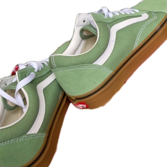Vans Old Skool Basil Green Gum shoe (UNISEX) Sneakers US Men's 7.5 Wmns Sz 9 - Picture 7 of 10